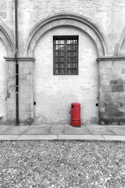 Parma eski şehir merkezinin bir açı görünümü (Kuzey İtalya, Emilia Romagna Bölgesi).