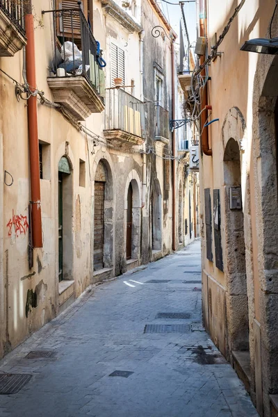 View Old Street City Centre Ortigia Part City Siracusa Italy — Stock Photo, Image