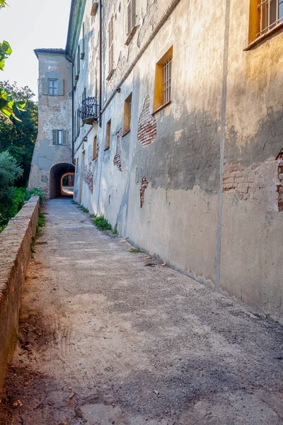 Religious buildings of the Crea Sanctuary, small christian sacred complex over the hills of Monferrato (winery Region of Piedmont, Northern Italy, Alessandria Province), UNESCO Site since 2014.