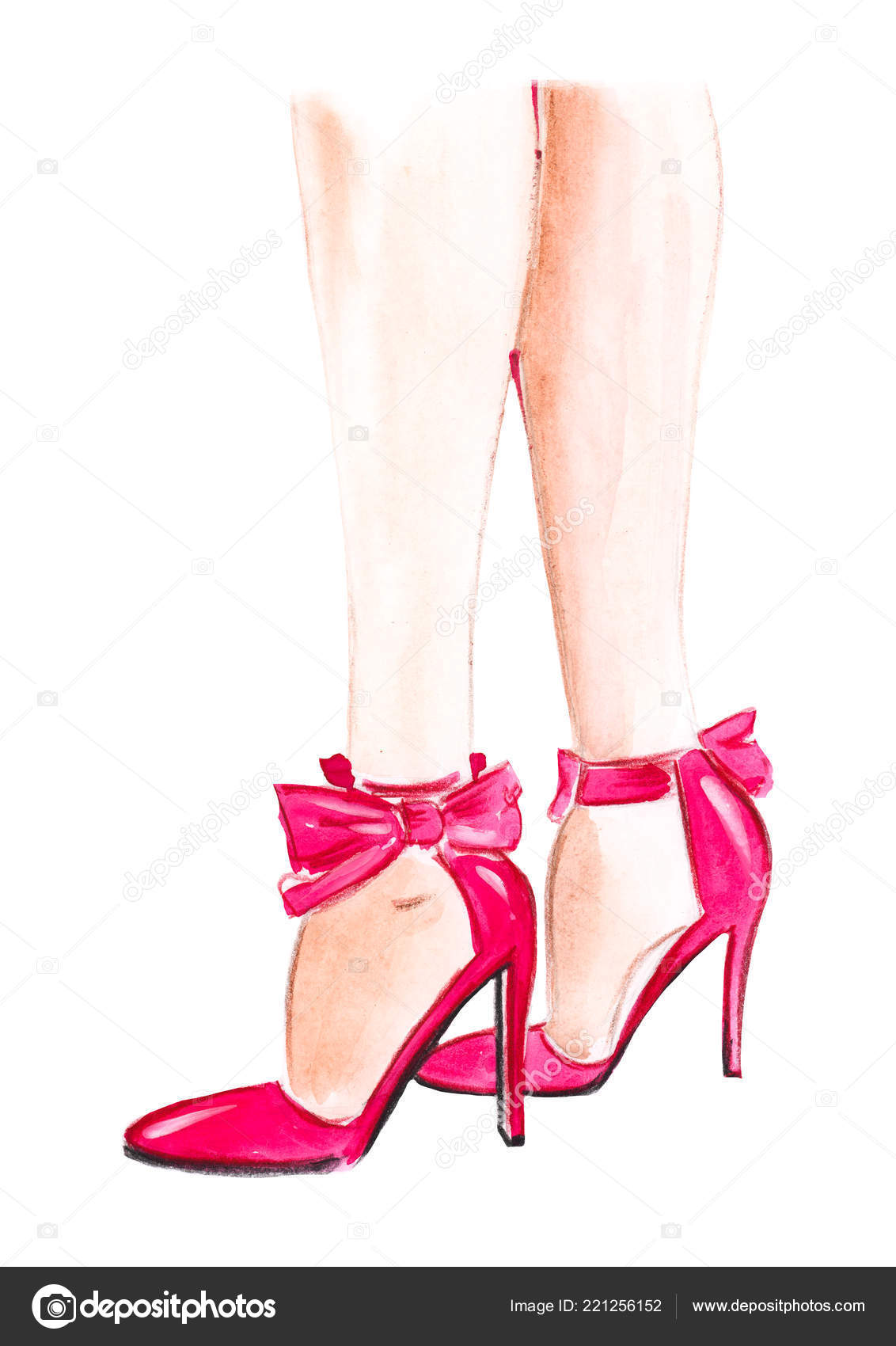 Free Vectors | High heel line drawing