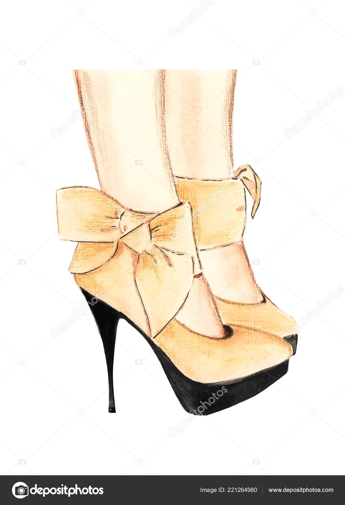 high heels, sketch style, vector | Shoes drawing, Drawing high heels,  Fashion illustration shoes
