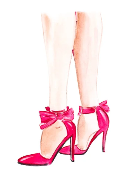 High Heel Woman Shoe. Shoe with Stiletto Heel. Fashion Illustration. Hand  Drawn Vector Sketch Stock Vector - Illustration of girl, heel: 85409726