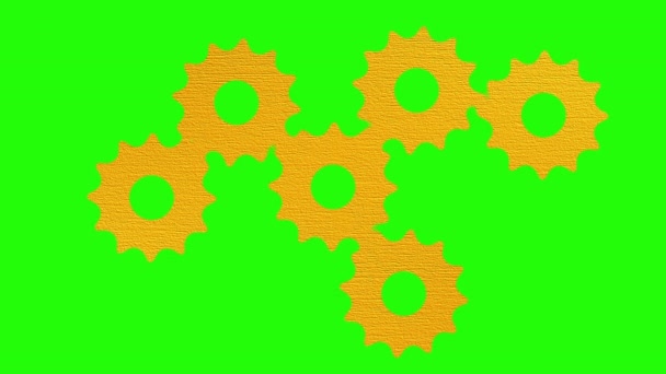 divers objets simples sur fond vert 