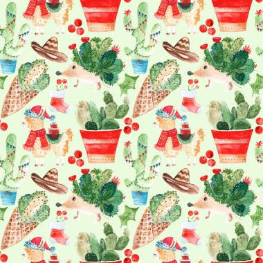 farklı saksı bitkileri desen arka plan 