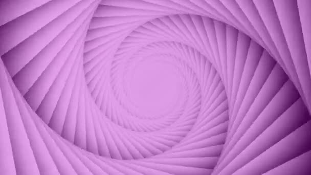 Цветные Абстрактные Спиральные Формы Движутся Внутри — стоковое видео