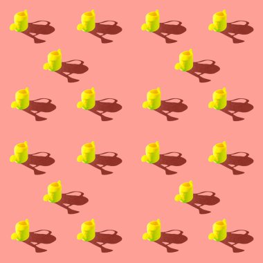 Sarı sulama kutularıyla pürüzsüz desenlerin çizimi