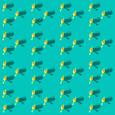 Sarı sulama kutularıyla pürüzsüz desenlerin çizimi