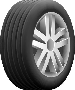 alaşım araba tekerlek lastiği ile ayrıntılı gösteren resim