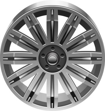 alaşım araba tekerlek lastiği ile ayrıntılı gösteren resim