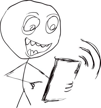 Çizgi roman: komik küçük insanlar çubuğunda, küfür ve mücadele