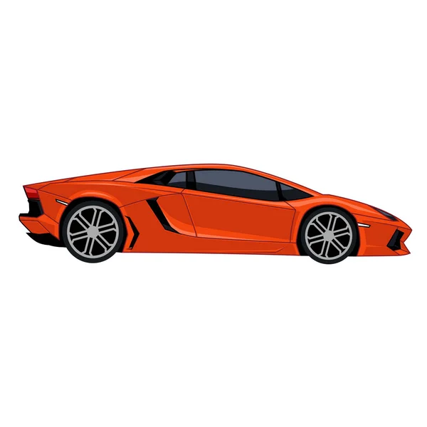 Prémio Carro Esporte Vermelho Lamborghini — Vetor de Stock