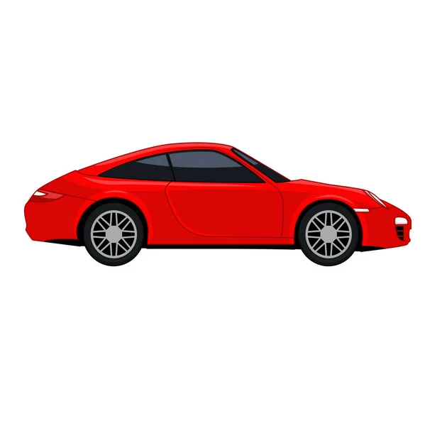 Premium Κόκκινο Άθλημα Αυτοκίνητο Πόρσε 911 Royalty Free Εικονογραφήσεις Αρχείου