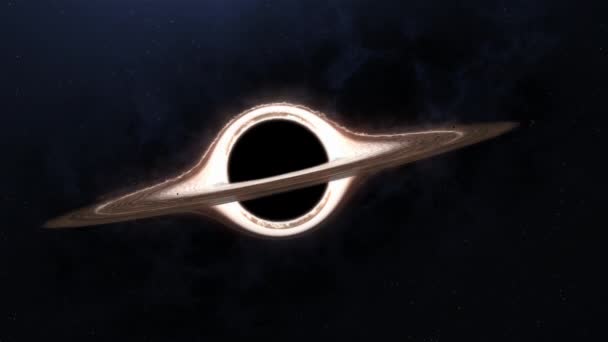 Interstellar tunnel. Space black hole. — Stock Video