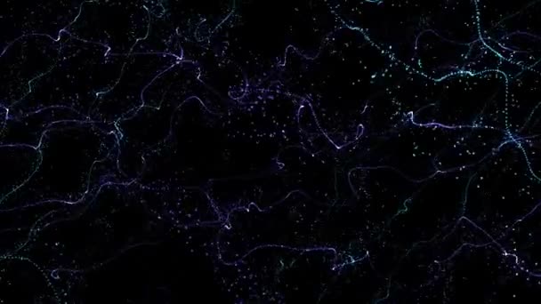 Abstract background, particle field — Stock Video