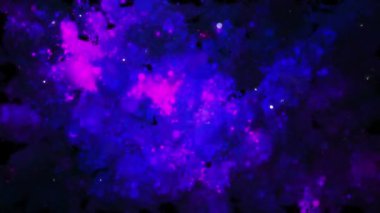 Parçacıkların hareketi. Soyut arka plan.