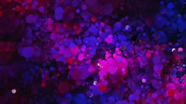 Parçacıkların hareketi. Soyut arka plan.