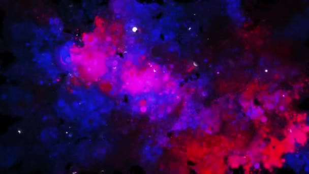 Bewegung der Teilchen. Abstrakter Hintergrund. — Stockvideo