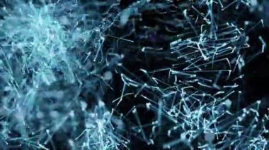 Soyut illüzyonlar. Arka plan. Parlayan parçacıklar.