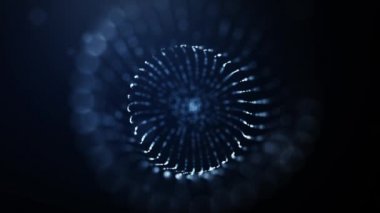 Soyut illüzyonlar. Arka plan. Parlayan parçacıklar.