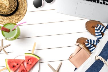 Yaz hazırlıklar. Üstten görünüm