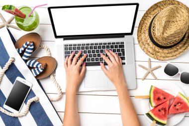 Yaz hazırlıklar. Üstten görünüm