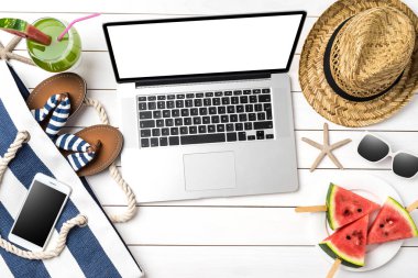 Yaz hazırlıklar. Üstten görünüm