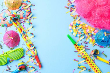 Renkli parti arka plan. Üstten görünüm