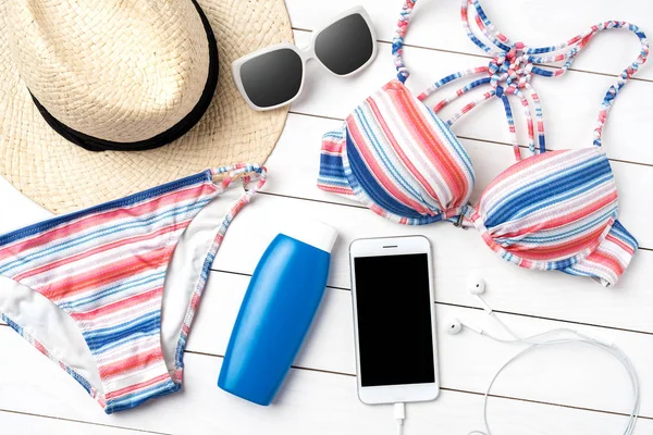 Woman Beach Summer Outfit — Stock Photo, Image