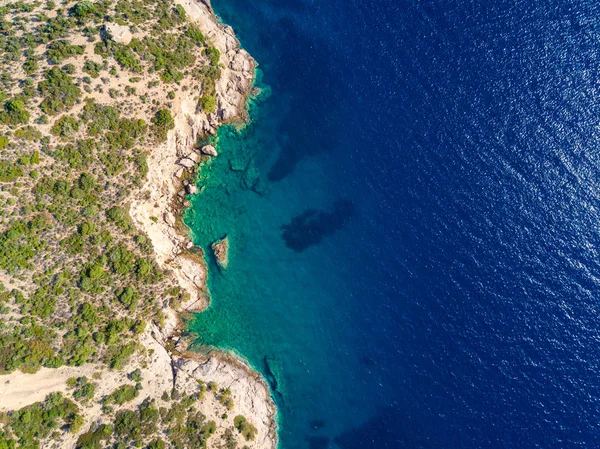 Costa Mediterránea Vista Superior — Foto de Stock