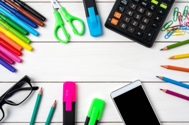 Office Masaüstü. Üstten Görünüm