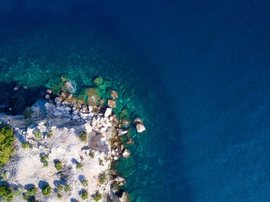 Akdeniz sahil havadan görünümü