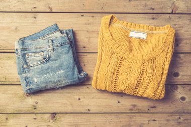 Kadının sonbahar ya da kış modası