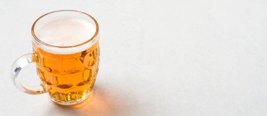 Kupa bira. Yakın çekim