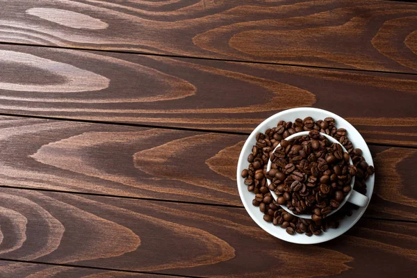 Kavrulmuş kahve çekirdekleri. Yakın çekim