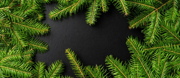 Christmas Tree Background Top View — Stock Photo, Image