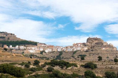 Ares del Maestre, tipik İspanyol mimarisi Old town adlı görüntülemek.