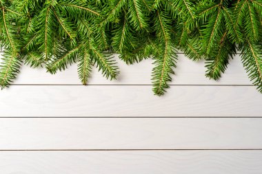 Noel ağacı ahşap arka plan üzerinde