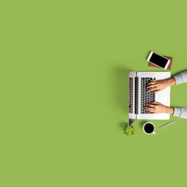 Office Masaüstü. Üstten Görünüm