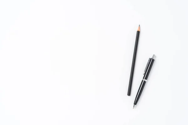 Елегантна Ручка Олівець Ізольовані Білому Тлі — стокове фото