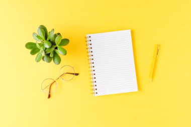 Kopyalama alanı olan bir defter. Kadın moda konsepti