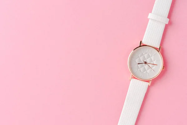 Women watch on background with copyspace