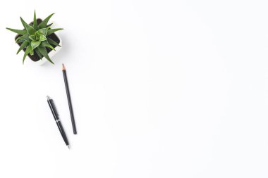 İş geçmişi konsepti. Üst görünüm