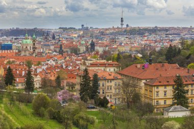 Prague, Çek Cumhuriyeti başkenti için panoramik görünüm