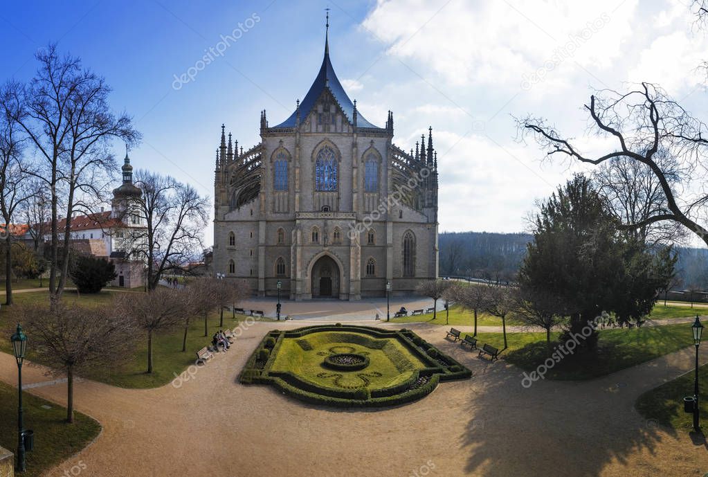 Kutna Hora is a city east of Prague in the Czech Republic. Its known for the Gothic St. Barbara's Church with medieval frescoes and flying buttresses.