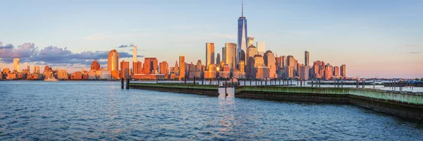 Blick Auf Die Skyline Von Manhattan Von New Jersey City — Stockfoto