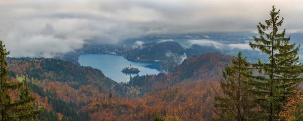 Lago Bled Lago Los Alpes Julianos Región Del Alto Carniolo —  Fotos de Stock