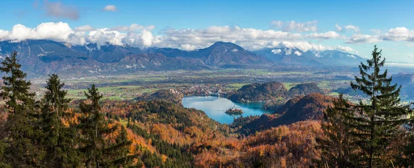 Lago Bled Lago Los Alpes Julianos Región Del Alto Carniolo —  Fotos de Stock