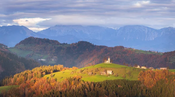 Sveti Tomaz Pequeño Asentamiento Municipio Skofja Loka Región Carniola Superior — Foto de Stock