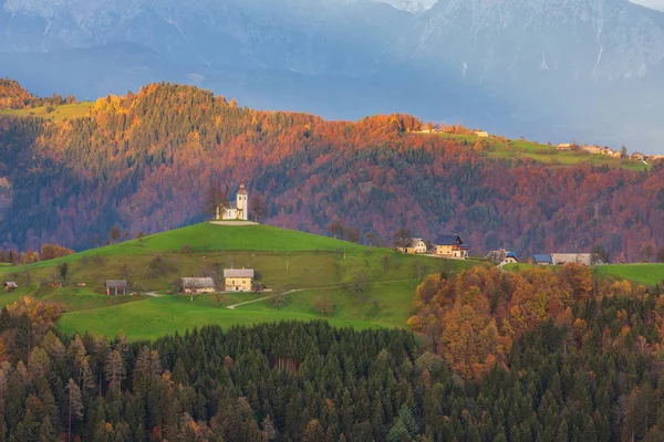 Sveti Tomaz Pequeño Asentamiento Municipio Skofja Loka Región Carniola Superior — Foto de Stock