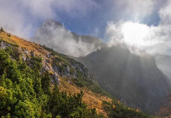 Mangart Dağın Güz — Stok fotoğraf